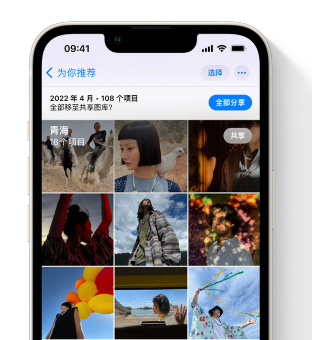 双鸭山苹果维修网点分享在 iPhone 上使用共享图库 